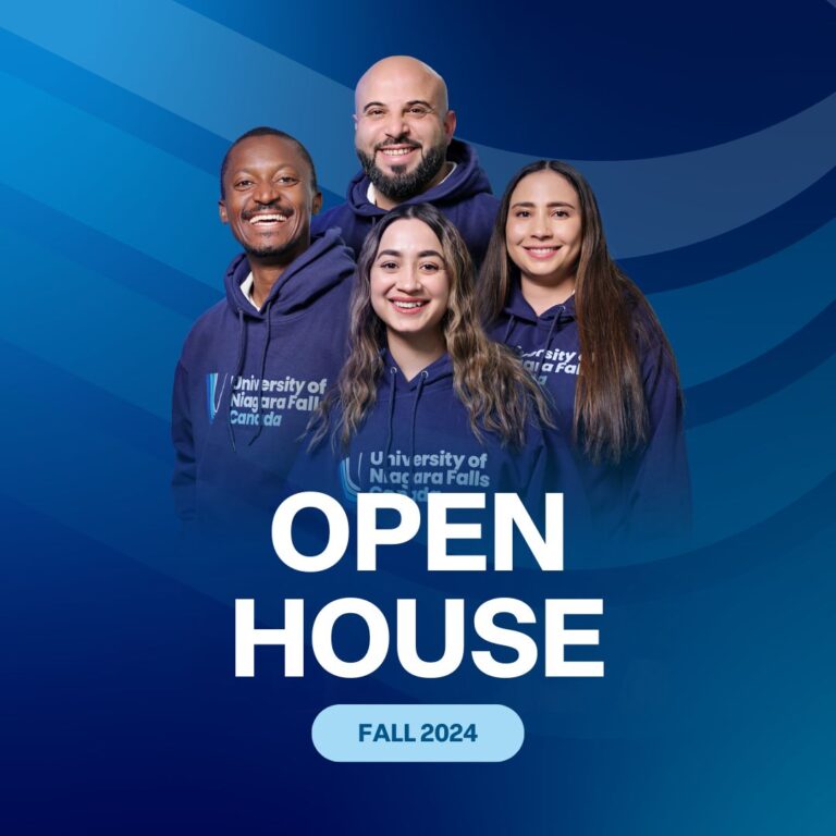 Poster for the fall 2024 open house, showcasing essential information